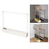 Badminton Racket Holder, Tennis Display Stand, Sturdy Metal Storage Organizer with Built-in