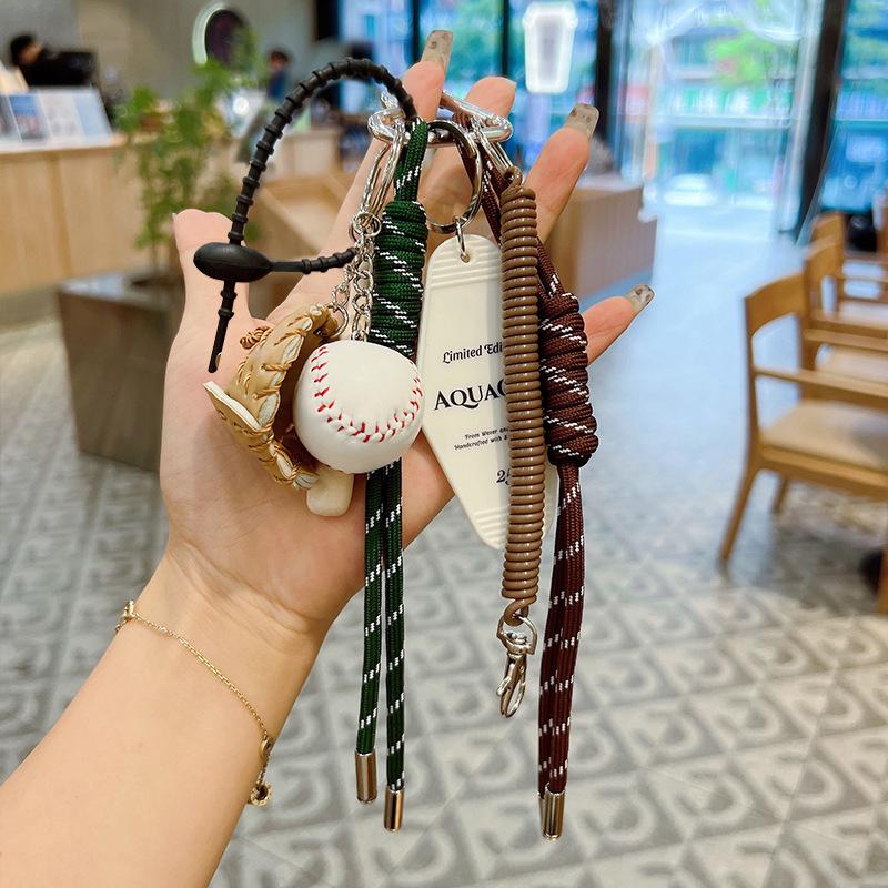 Yogodlns Elegant Baseball Bags Pendant Stylish Bag Accessory For Women Woven Rope Handbag Hanging Bags Accessories Spare Parts for Bags