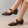 Pointed-toe Single Shoes - Women's New Style, Versatile for Outerwear, Hook-and-loop Fastening Shoes