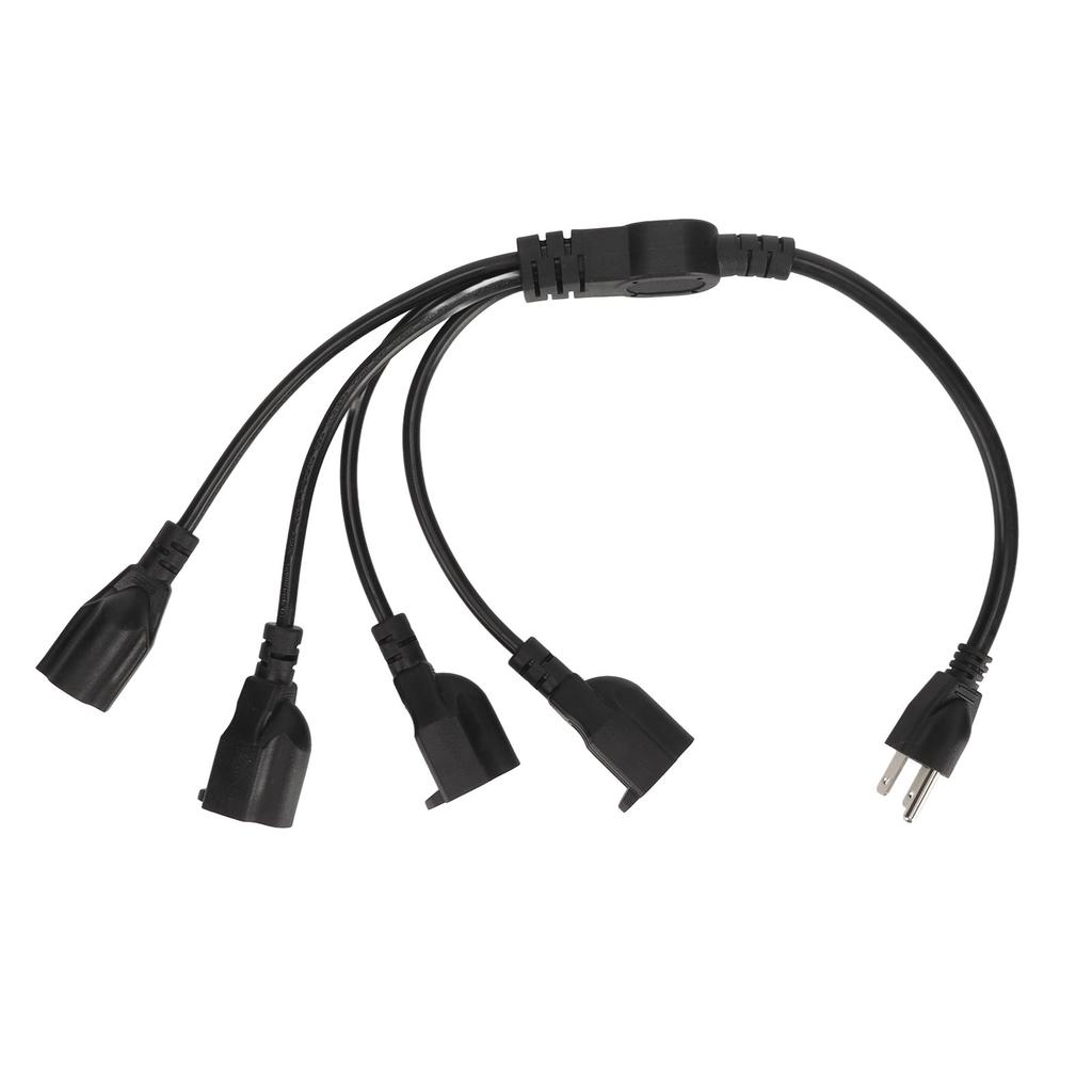 Satın alın Power Cord Splitter 3 Prong 1 to 4 16AWG to 18AWG Power