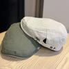 New Retro Old Fashioned Forward-looking Hat for Women Before and After Washing Spring and Summer Casual All Match Beret Autumn Solid Color Hat