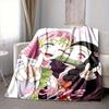 Custom 1pc Christmas Anime Character Blanket, Soft And Comfortable Blanket, Casual Warm, Camping Travel Blanket, Birthday Gift Q91219