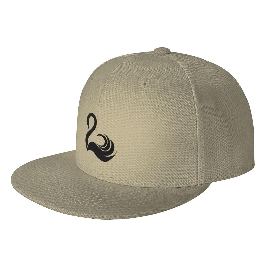 Fashion Black Swan Symbol Flat Brim Sun Hat Cycling And Running Sun Visor Ladies