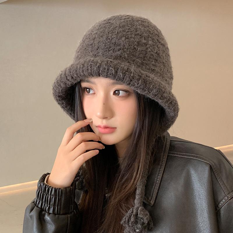 All Match Large Head Circumference Plus Wool Hat Autumn and Winter Outdoor Windproof and Warm Ear Protection Hat High End Feel Balaclava Hat