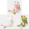 Dinosaur Plush Hat With Ears For Kids Warmth And Wind Protection