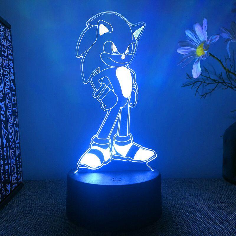 Lamp 3d Led Night Light Acrylic Touch Cartoon Character Table Desk Gifts