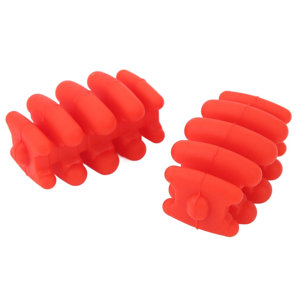 Buestabilisator Silikon Universell Vibrasjonsdemper Compoundbue Lemmer Støtdemper 2 stk Rød