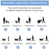 PVC Dog Leash Set 2 Hooks With Dispenser Waterproof Hands Free Dog Rope Strap Soft Adjustable Dog Vest Collar Matching Leashes