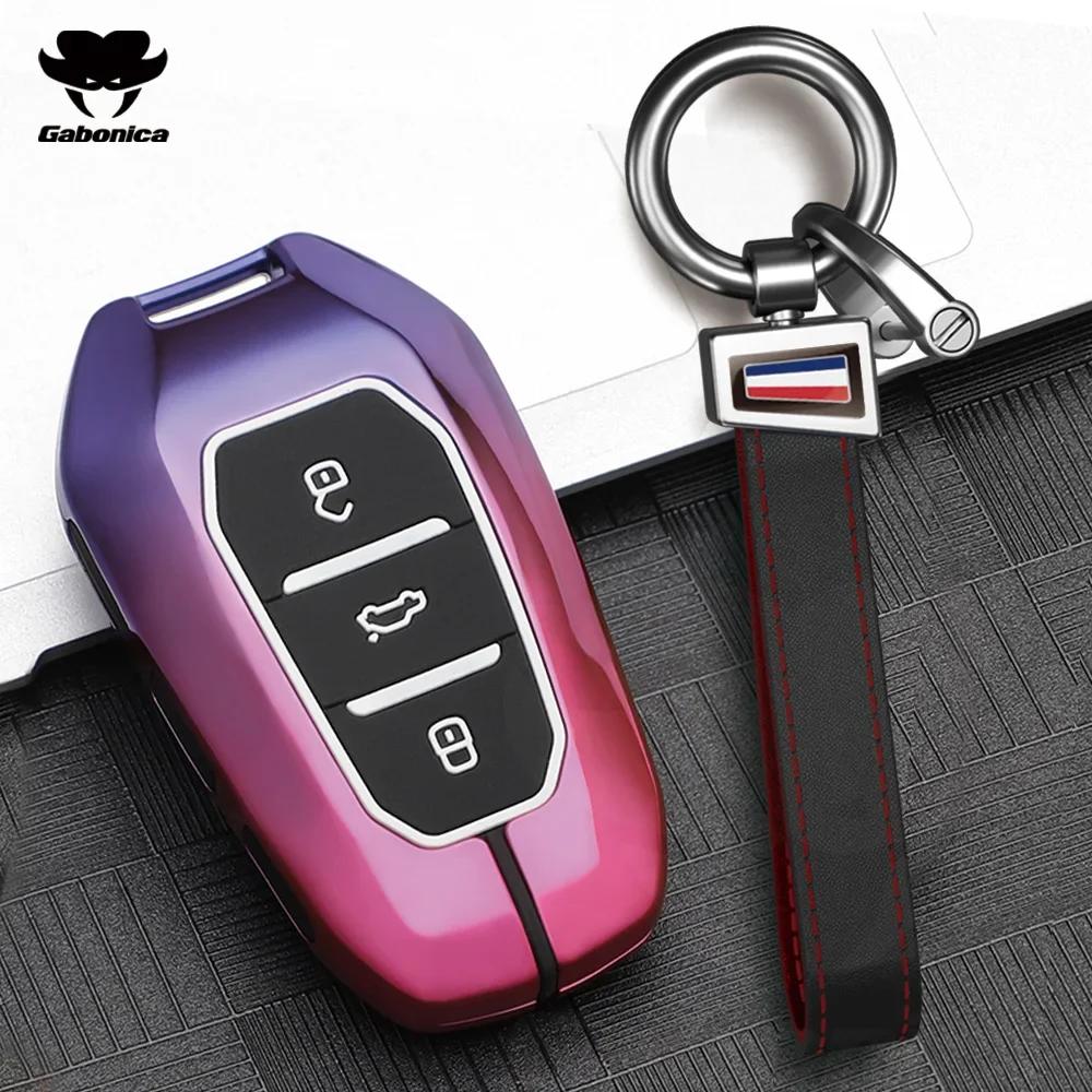 Metall Autoschlüssel Hülle Für Peugeot 2008 3008 4008 5008 308 408 508 Citroen C1 C2 C4 C6 C3-Xr Picasso Grand Ds3 Ds5 Abdeckung Schale Fob