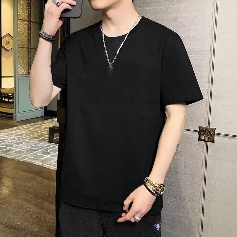 Gradually Change Smiley Face Summer Short-Sleeved T-Shirt Men'S Summer Trendy Brand Half-Sleeved Versatile T-Shirt Men'S Thin Summer Clothes