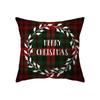 Christmas Theme Snowflake Print Pattern Cushion Cover Home Living Room Sofa Decoration Pillow Pillow Cover