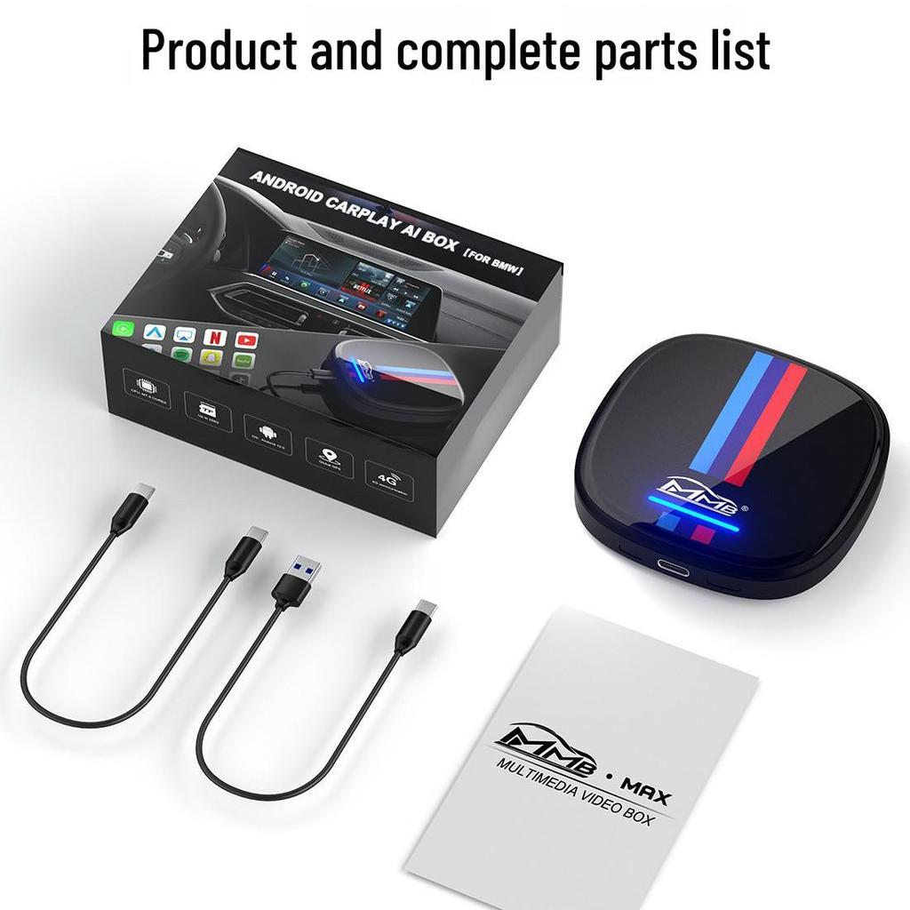 MMB: Upgrade BMW's original car box to a wireless CarPlay-compatible Android system with phone card and WiFi support.