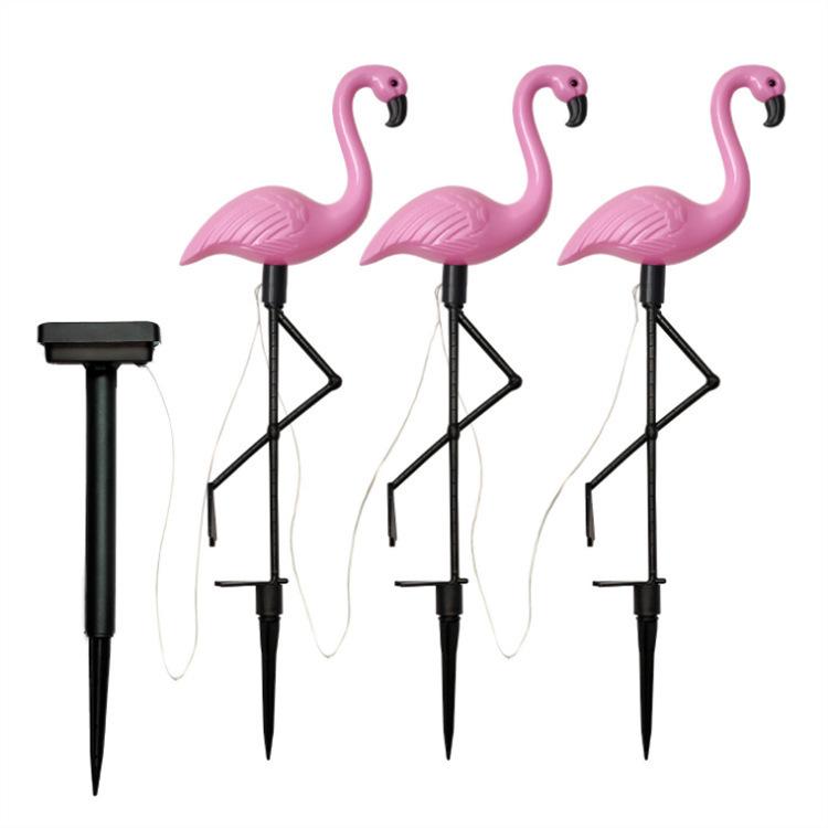 Solar Flamingo Landscape Lights: Waterproof LED Pathway Decor for Outdoor Courtyard & Lawn