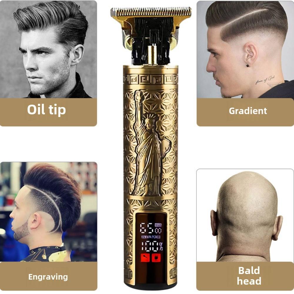 Dedicated To Digital Display Haircut Large-screen Faucet Haircut LCD Display Electric Push-cut Hair Artifact