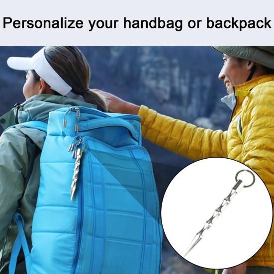 Selbstverteidigungs-Schlüsselanhänger Sicherheit Sicherheit Laufen Stiftspitze Anhänger Legierung Luftfahrtaluminium Rucksack Verteidigung Nacht Stiftspitze Anhänger