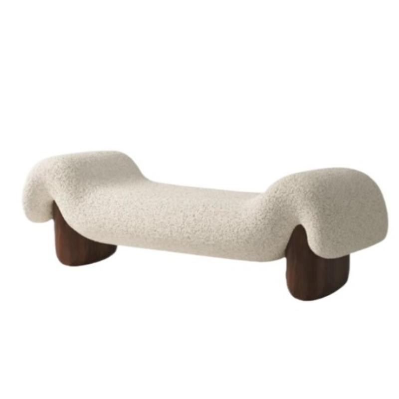 Wooden Shoe Changing Stool Retro Stools Relaxing Decorative Bedroom Low Stool Aesthetic Luxury Living Room Mid Century Stools