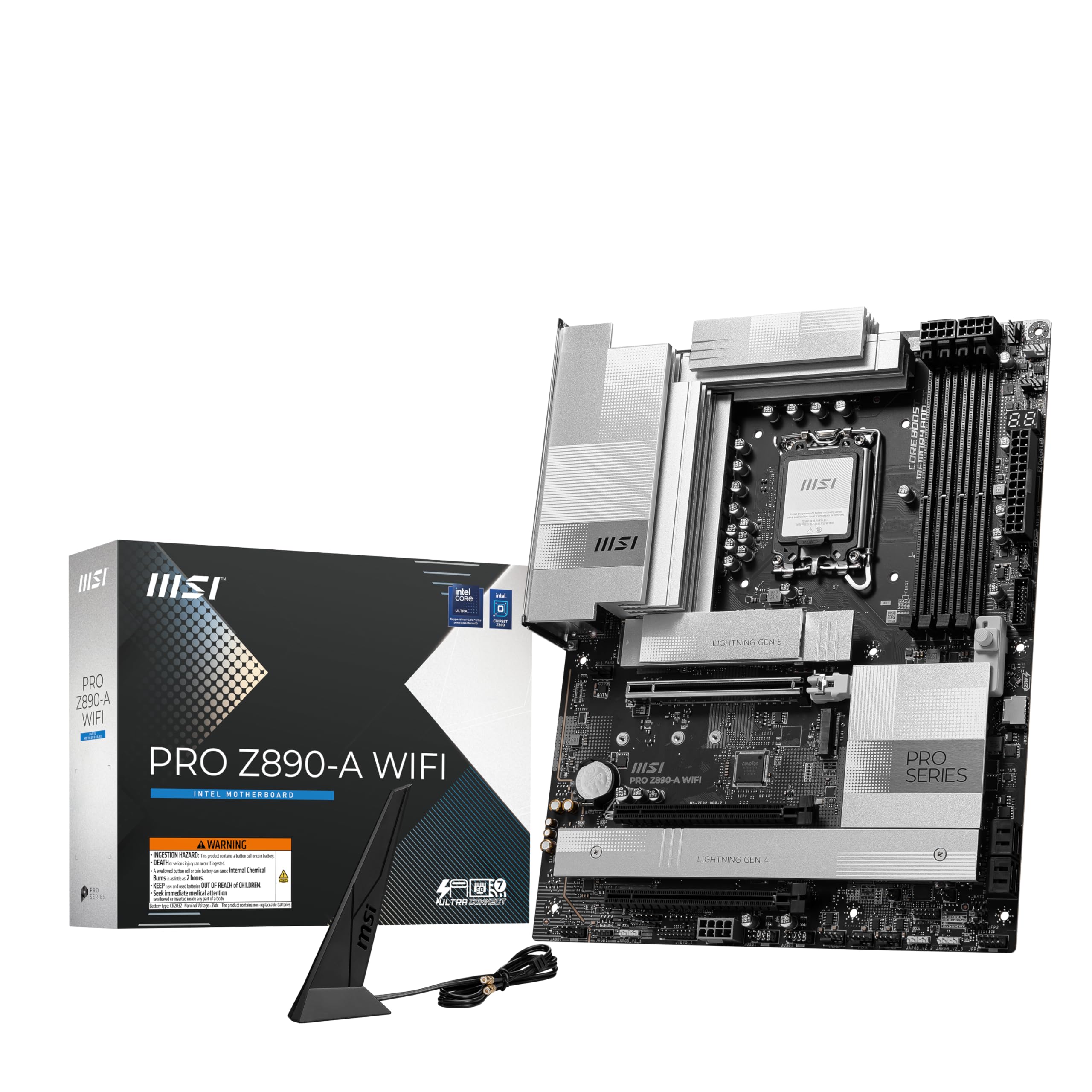 

MSI PRO WIFI Z890 Chipset ATX Motherboard MB6586 Z890-A