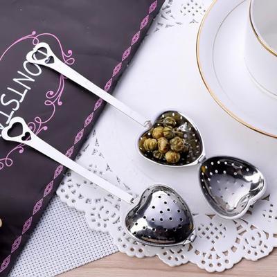 Edelstahl Herzform Tee Kräuter Gewürz Infuser Löffel Sieb Filter Schaufel