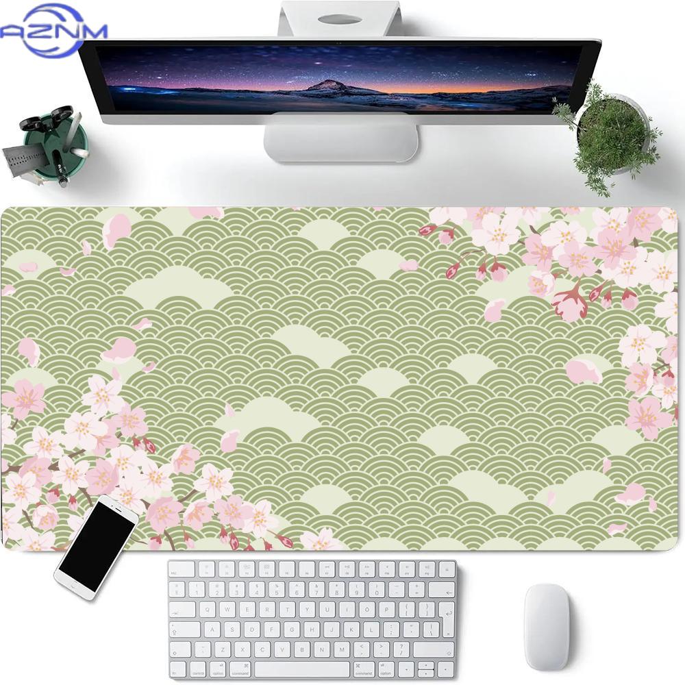 Modré třešňové květy Podložka pod myš Domácí počítačový stůl Velká PC podložka pod myš Umění Sakura Podložka pod klávesnici Mause Podložka na stůl Kancelářské doplňky