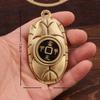Rich Prosperous Brass Turtle Shell Handheld Ornament Attracting Rice And Treasure Hundred Blessings Retro Chinese Style Car
