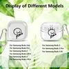 Cute Art Stick Figures Clear Earphone Cases Cover With Hook Case For Samsung Galaxy Buds 3Pro 2 Live 2Pro 3 FE 4Pro 4 Pro