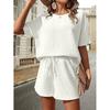 BITCED Women's Fashion Casual Short Sleeve O-Neck Pants Suits
