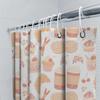Pink Cupcake Candy Shower Curtain 3D Printed Waterproof Home Decor For Bathroom Decorations Kids Room Decoration Set (160 X 180C
