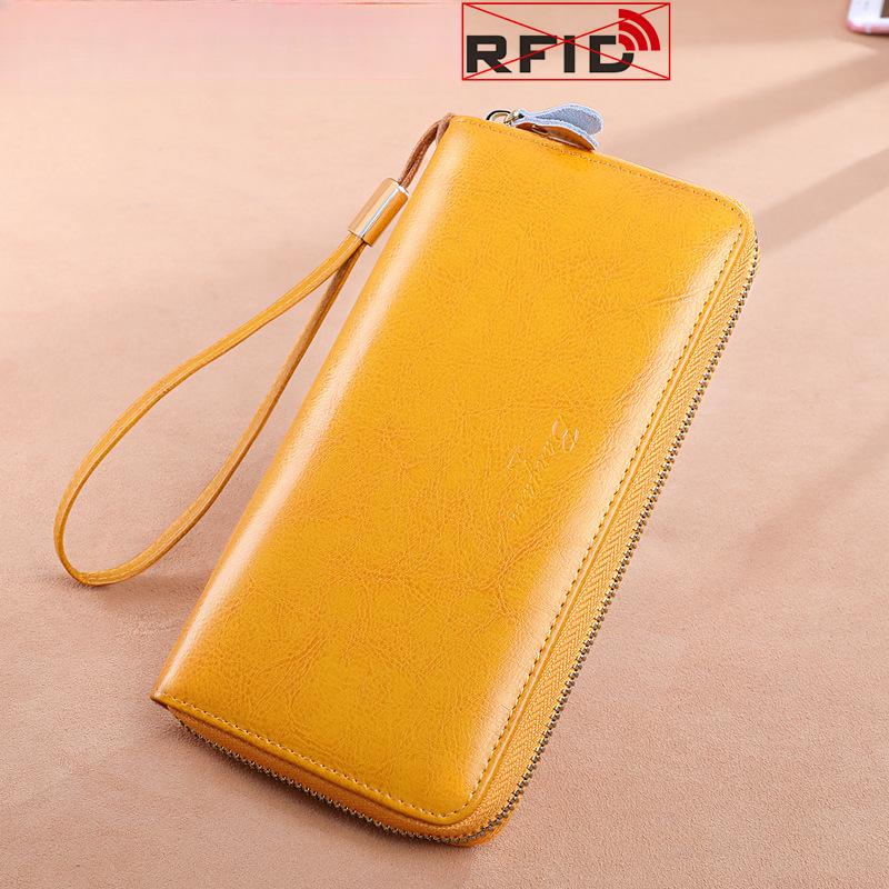 Women's RFID Anti-Theft Long Wallet - Clutch Purse, Coin Pouch & Card Holder
