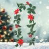 Christmas Holiday Art Garland Wall-Mounted Artificial Garland Festival Theme Multi-purpose for Front Door Tree Decoration