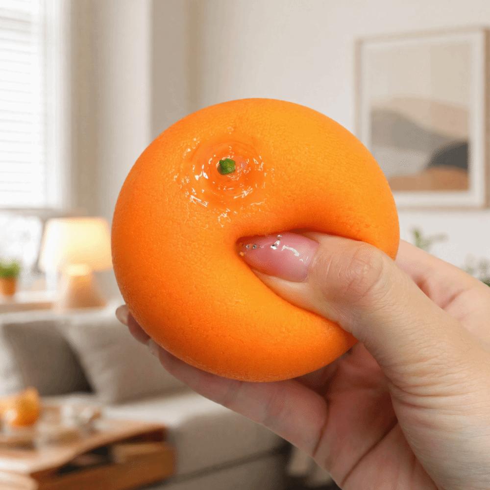 Simulated Orange Stress Relief Toys Moldable Shape Squeeze Ball New Fidget Toys Stress Relief