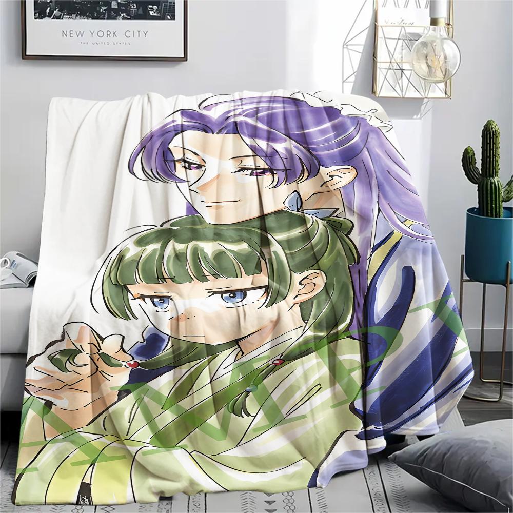 Jinshi and Maomao Print Flannel Blanket,High quality Comfortable for All Seasons,Home Decor,Warmth and Comfort,Perfect for Christmas Gifts