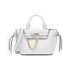 New Cow Leather With Artificial Leather Tote Bag, Shopping Bag, Shoulder Bag, Handbag Women's White 32S3G9HC0L-085