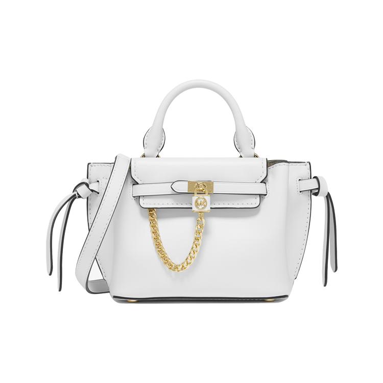 New MICHAEL KORS Cow Leather With Artificial Leather Tote Bag, Shopping Bag, Shoulder Bag, Handbag Women's White 32S3G9HC0L-085