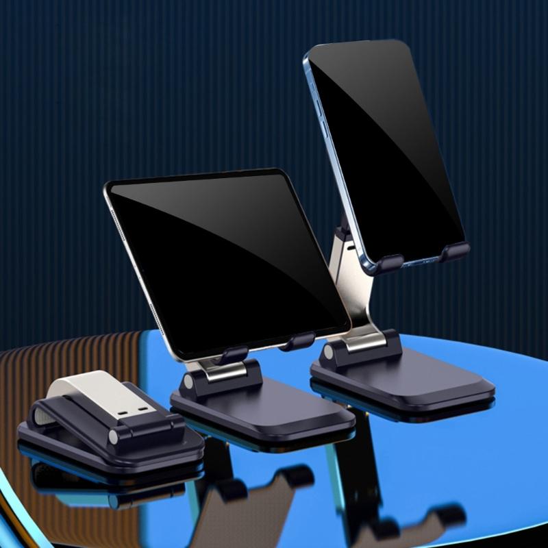 Multi-function Foldable Tablet Mobile Phone Desktop Universal Stand Desk Holder Adjustable Desk Bracket-Smartphone Stand