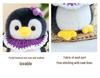 Spring Penguin Plush Toy: Soothing Doll Pillow, Keychain Pendant & Cloth Doll Figure for Girls
