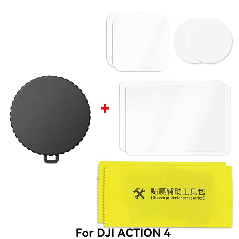 For DJI Osmo Action 5 Pro 4 Accessories Sports Camera Silicone Lens Cover For DJI Osmo Action 4 5 Pro Protective Cover