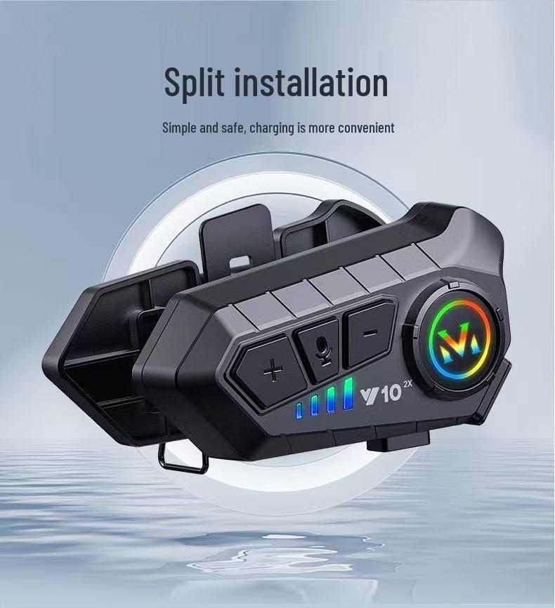 Y10 Wireless Bluetooth Motorcycle Helmet Headset