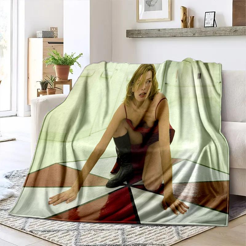 The sci-fi game Resident Evil features the Umbrella Corporation blanket a soft home furnishing nap decoration a warm Sherpa blanket for all seasons U6
