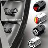 4pcs Aluminum Alloy Car Wheel Tire Valve Caps Tyre Rim Stem Covers Dustproof Tire Cap For Honda Toyota Seat VW Ford Accessories BT1
