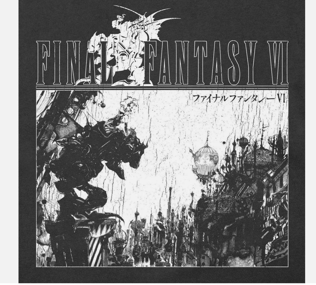 Koszulka Final Fantasy VI - Koszulka Final Fantasy 6 w stylu vintage