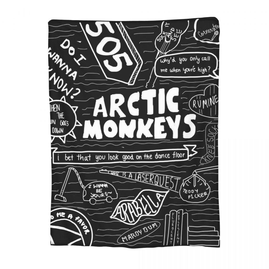 Arctic Monkeys Gift Blanket For Men Women Cozy Soft Throw Blankets for Bed Multiple Sizes