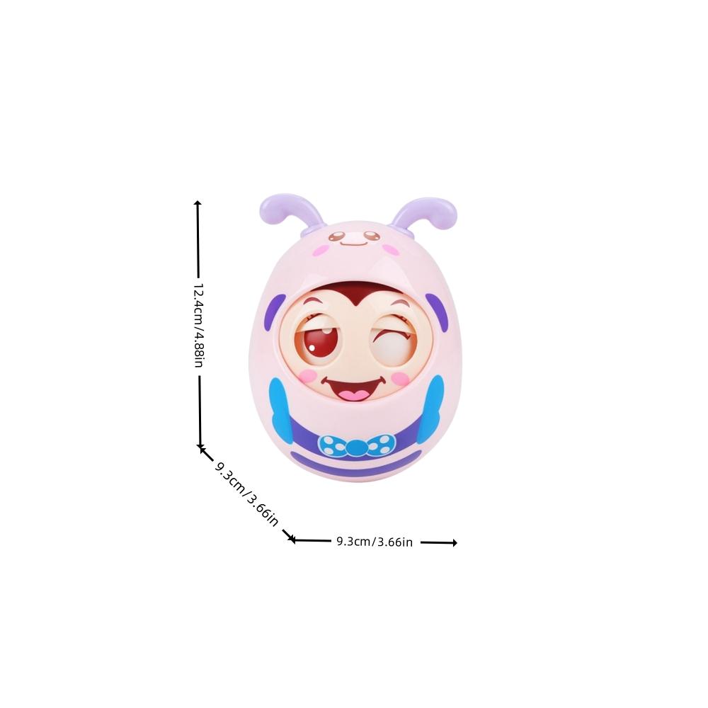 1 Stück Roly Poly Baby Spielzeug 6 bis 12 Monate, Bauchlage Schaukelspielzeug, Biene Tumbler Schaukelspielzeug für Baby Jungen Mädchen Geschenke