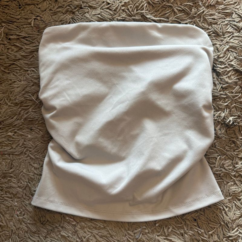 

Los Angeles Trendy P * AC Side Ruched Small Slit Design Stretch Tube Top Multicolor Light gray XL