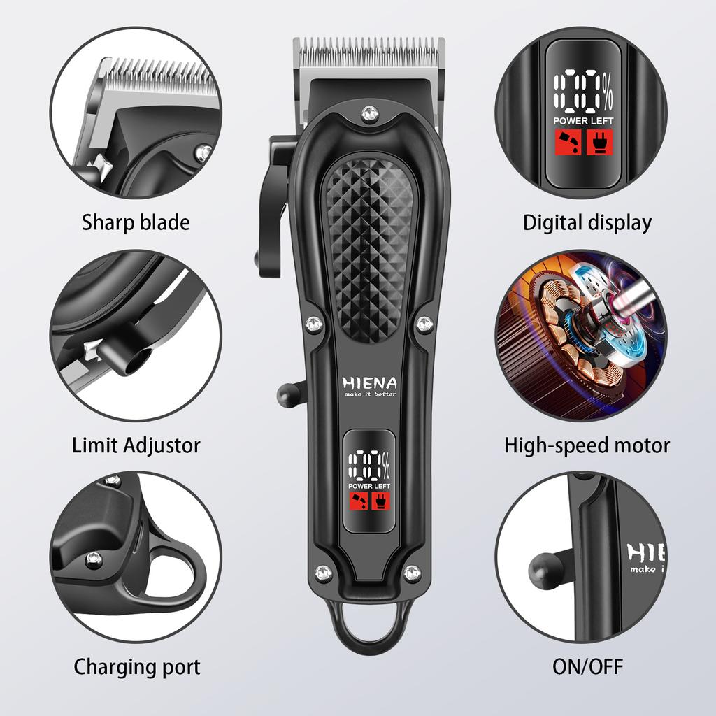 HIENA Hair cutting machine professional Retro Mini hair clipper Barber shop for men's haircut machine men's clipper