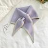 British Korean Style Niche Fashion Knitted Triangular Scarf Women Headscarf Knitted Scarf Multi-functional Warm Knitted Scarf