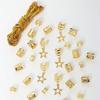 PCS European and American TEA SHEIN Popular DIY Wig Dreadlocks Jewelry Accessories Star Pendant Winding Rope Hair Ring