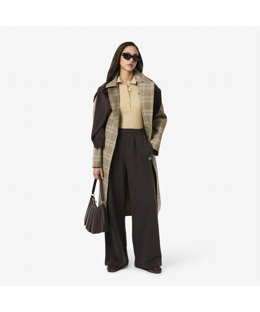 LACOSTE Women'S Wide Fit Check Croc Track Pants Xf8401-55N Skb