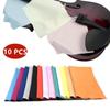 10Pcs Microfiber Cleaning Cloth Guitar Musical Instrument Maintenance Polishing