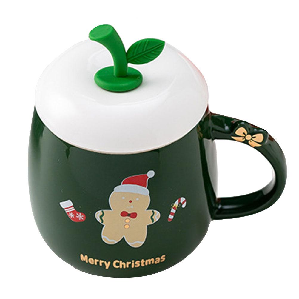 

1Set Xmas Ceramic Mug Christmas Pattern Heat Resistant Coffee Cup Multi Purpose Christmas Ceramic Mug Milk Cup other