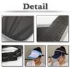 Visor Sonnenschutz Visor Schlichtes Logo Hut Leicht Schnelltrocknend Laufen Langkrempige Kappe CA525 [White Fang] Damen (blau)